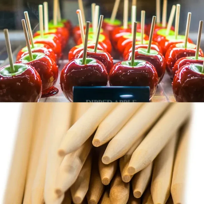 Bamboo Candy Apple Sticks